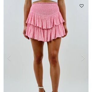 pink floral rock n rags skirt